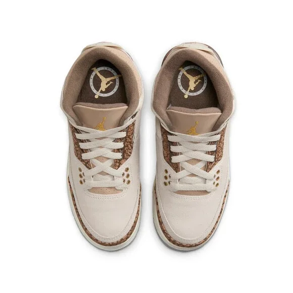 Air Jordan 3 Retro DM0967-102 Sneaker Kids Beige Palomino Lifestyle Shoes HTAT50